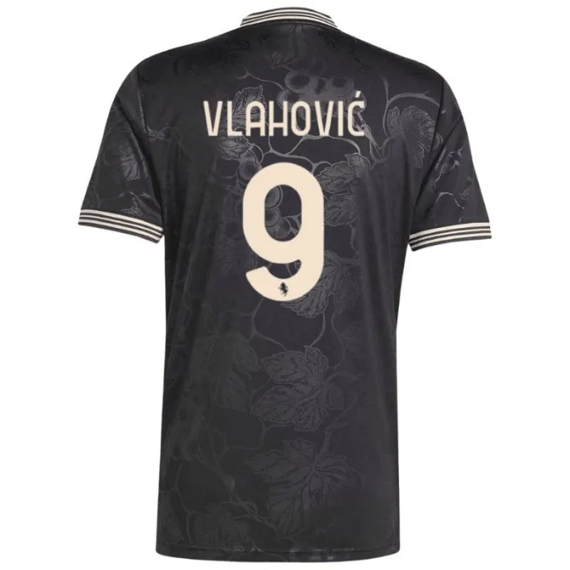 Juventus VLAHOVIC 2025/26 Drittes Trikot - Schwarz
