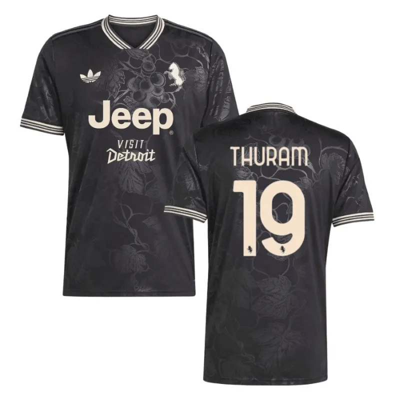 Juventus THURAM 2025/26 Maglia Third - Nera