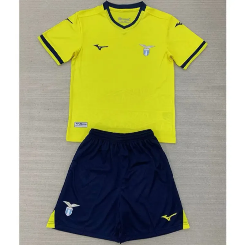 Maglia per bambini dell'effectivo fuori sede di Lazio 2024/25 - Gialla