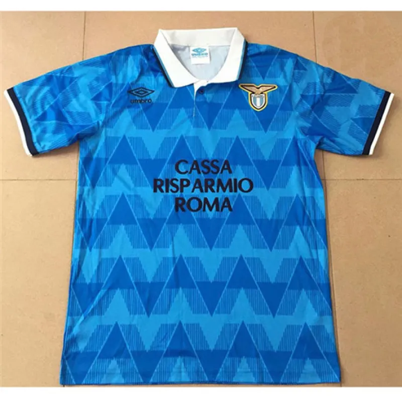 Lazio 1989 Retro Home Jersey - Blue