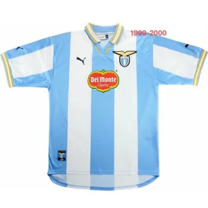 Lazio 1999/00 Retro Home Jersey - Blue