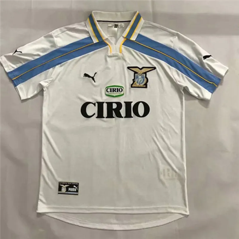Lazio 2000/01 Retro Auswärtstrrikot - Weiß
