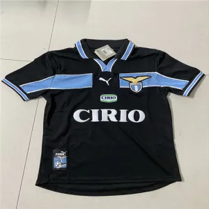 Lazio 1998 - 00 Retro Away Jersey - Black