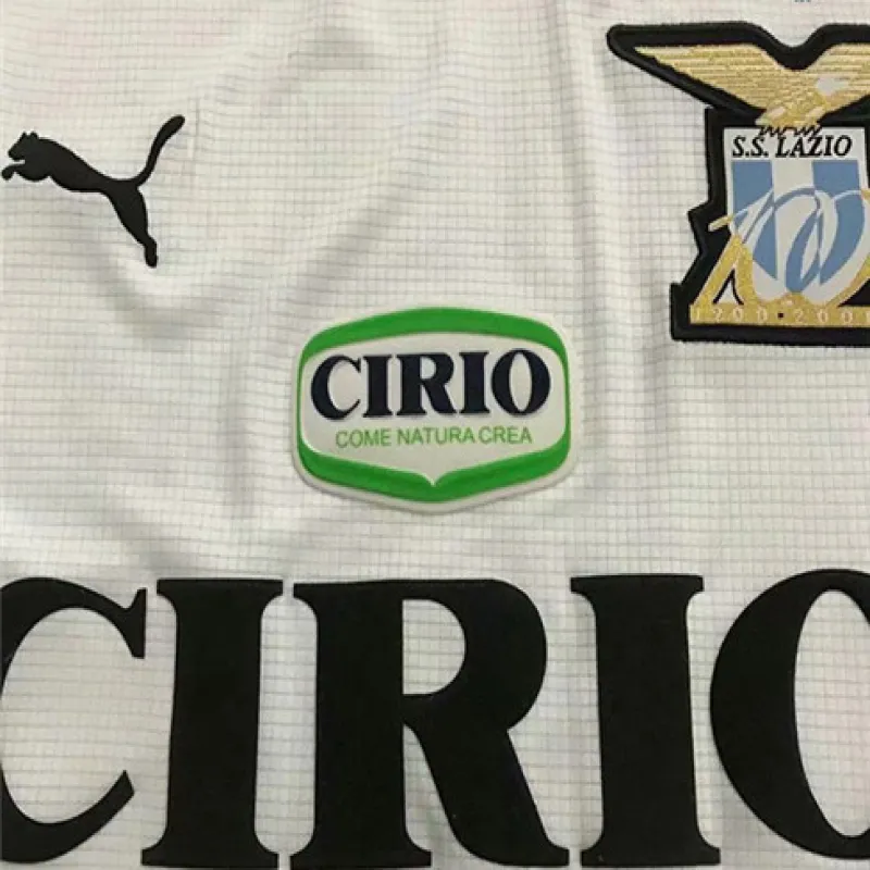 Lazio 2000/01 Retro Away Long Sleeve Jersey - White
