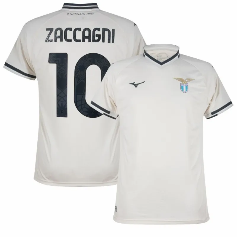 Lazio ZACCAGNI 2025/26 Away Kit - White
