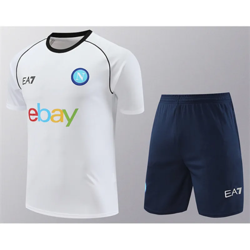Chemise + Shorts d'entraînement de Naples 2024/25 - Blanc