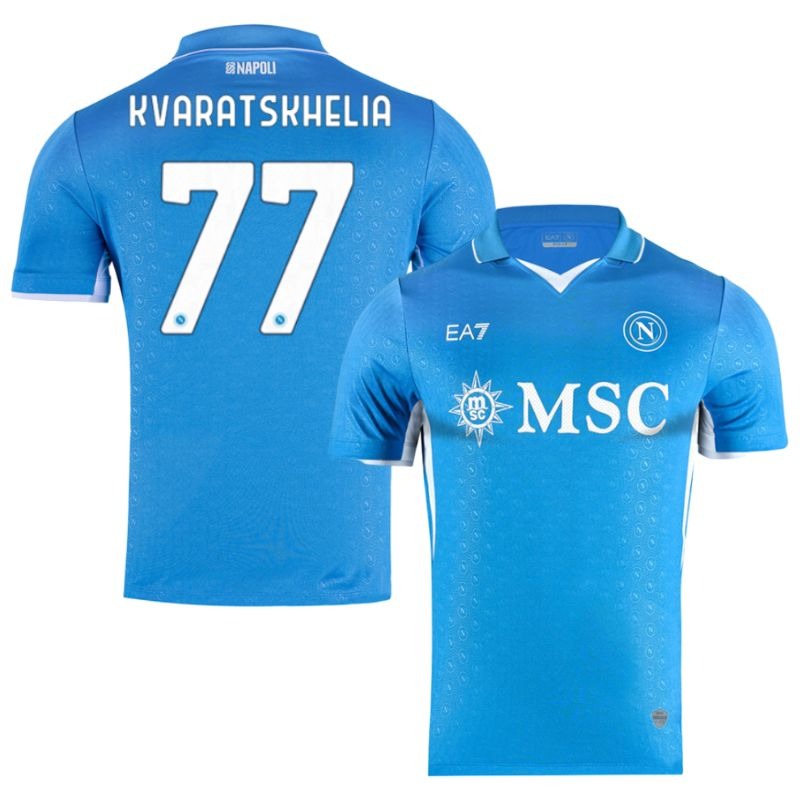 Kvaratskhelia's Napoli 2024/25 Home Jersey - Blue