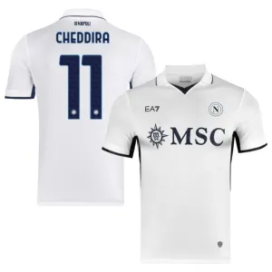 Maglia di fuori campo di Napoli 2024/25 di Cheddira - Bianca