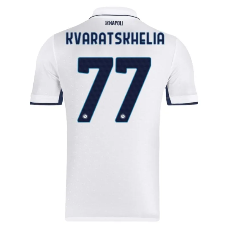 Kvaratskhelia's Napoli 2024/25 Auswärts-Jersey - Weiß