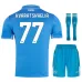 Jeux de maillots pour enfants domicile de Napoli 2024/25 de Kvaratskhelia - Bleu