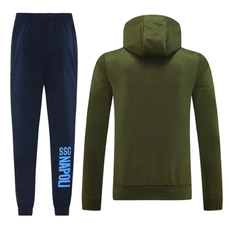 Napoli 2024/25 Hooded Sports Jacket - Green