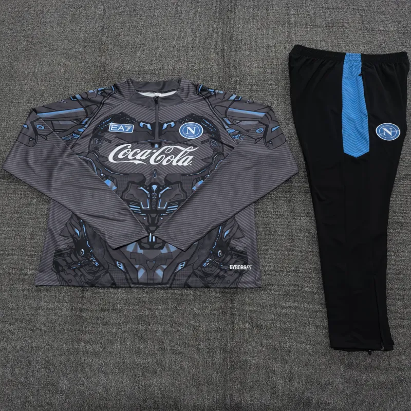 Napoli 2025/26 Kinder Sportanzug Grau