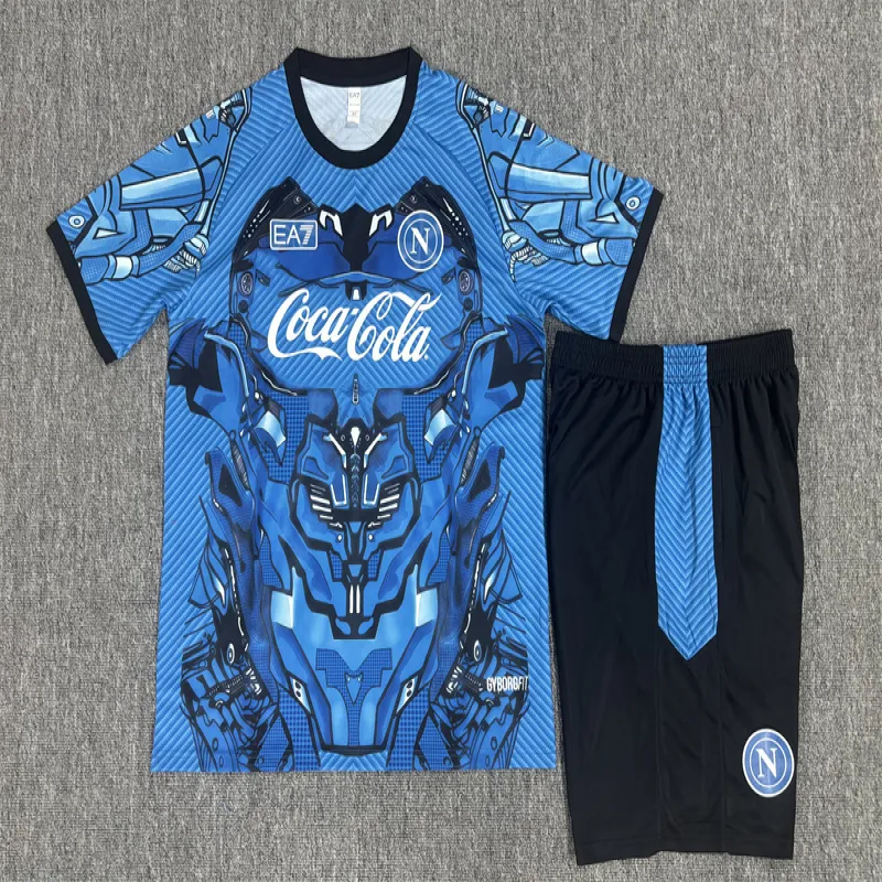 Napoli 2025/26 Ensemble Entraînement Enfan bleu