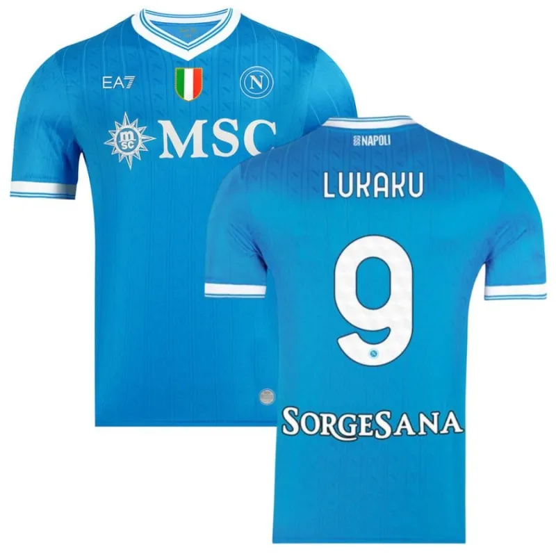 Maillot domicile de LUKAKU pour le Napoli 2025/26 - Bleu