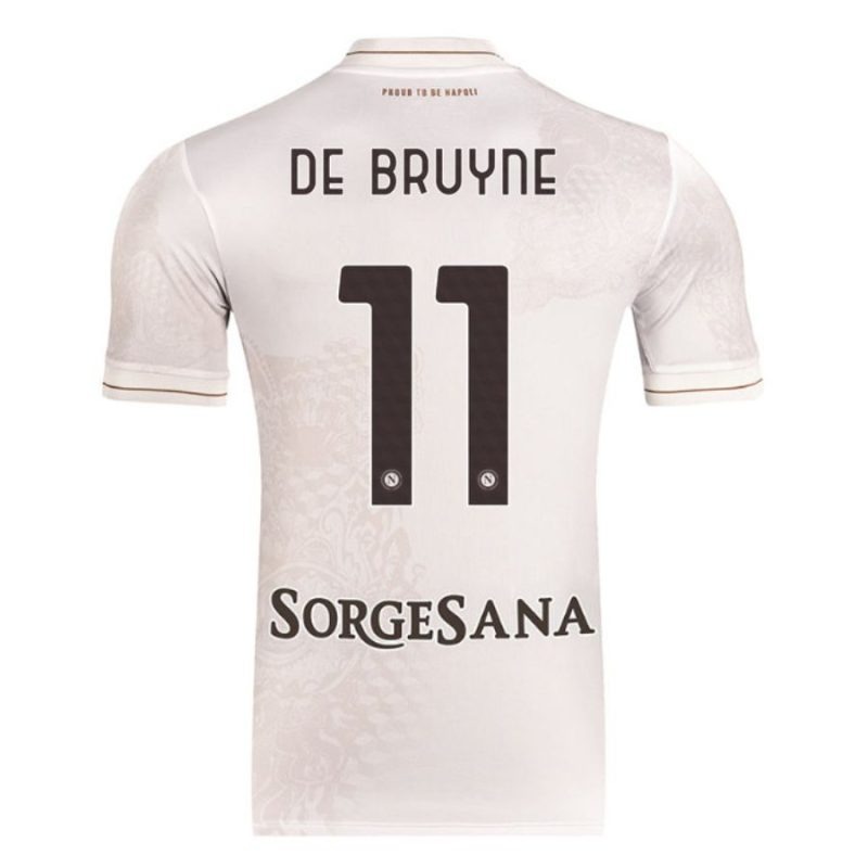 Maglia in trasferta di DE BRUYNE per il Napoli 2025/26 - Beige