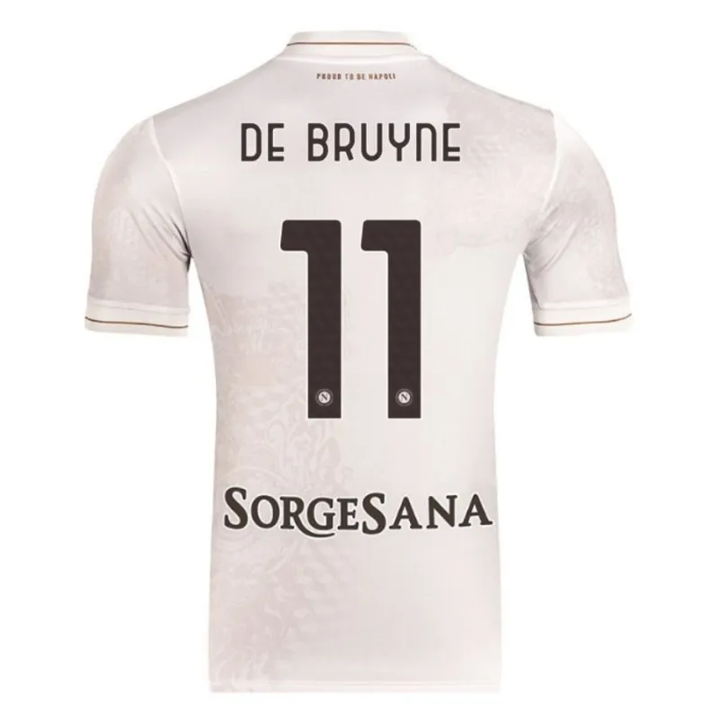 Set de maillot enfant à l'extérieur de DE BRUYNE pour le Napoli 2025/26 - Beige
