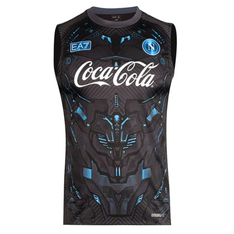 Maglia da Allenamento Senza Maniche Napoli 2025/26 - Nero