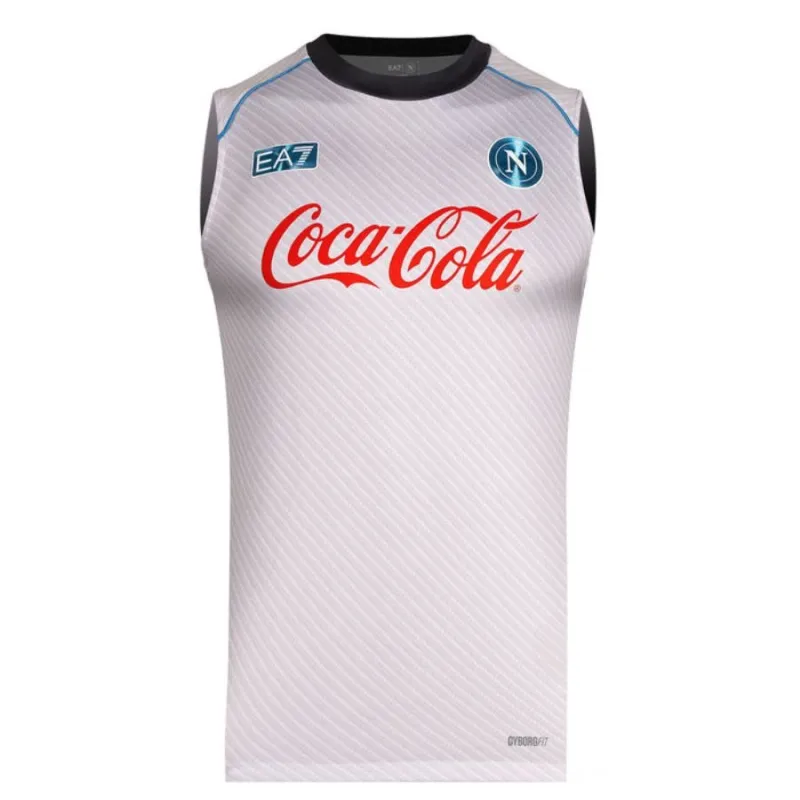 Napoli 2025/26 Ärmelloses Trainingsshirt - Silber