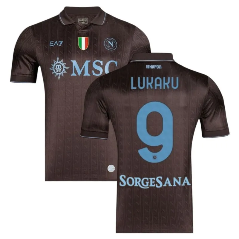 Napoli LUKAKU 2025/26 Maglia Third - Nera
