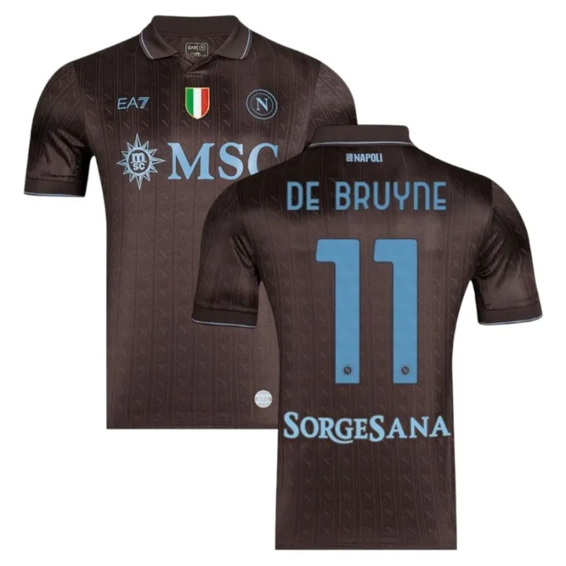 Napoli DE BRUYNE 2025/26 Maglia Third - Nera