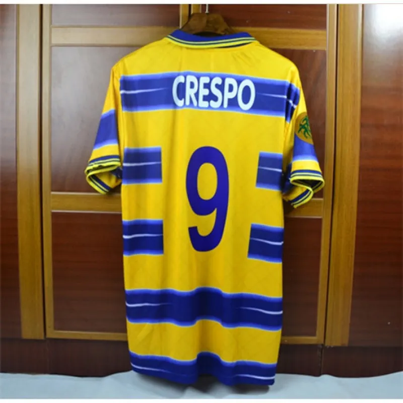 Camisa retro de casa No.9 de Parma 1998/99 de Crespo - Amarilla
