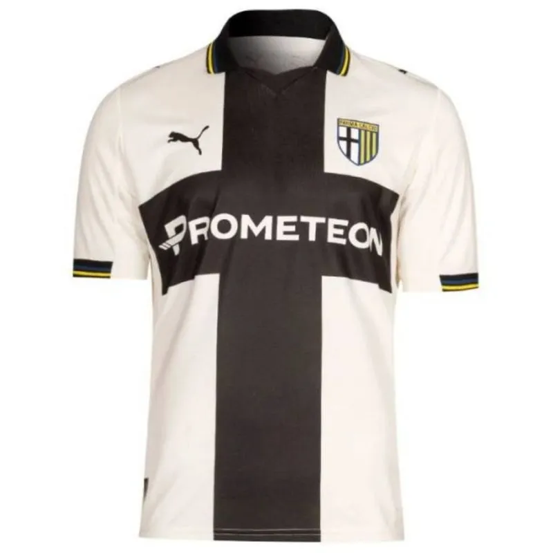Parma 2025/26 Heim-Kindertrikot-Set - Weiß/Schwarz