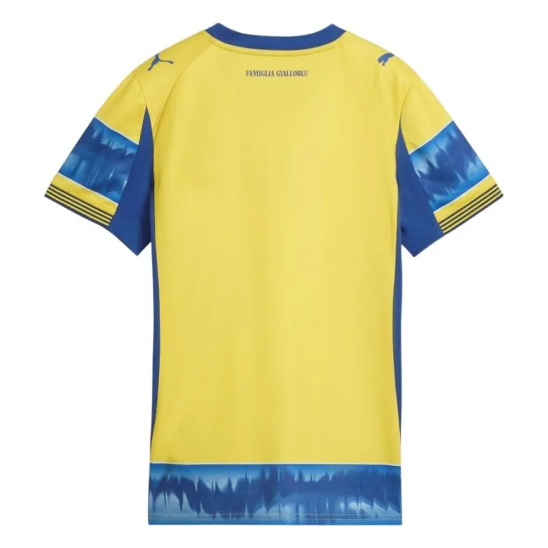 Parma 2025/26 Away Kids Kit Jersey - Blue/Yellow