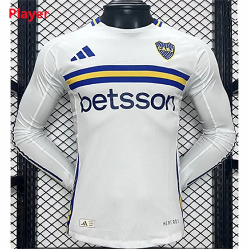 Boca Juniors 2024/25 Away Long Sleeve Player Jersey - White