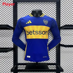 Maglia di casa a maniche lunghe per giocatori di Boca Juniors 2024/25 - Blu