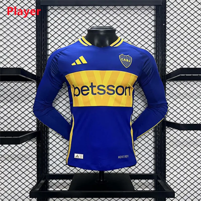 Boca Juniors 2024/25 Home Long Sleeve Player Jersey - Blue