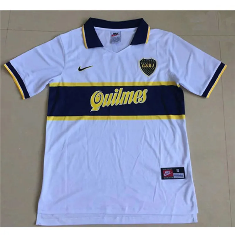 Boca Juniors 1997 Retro Away Jersey - White