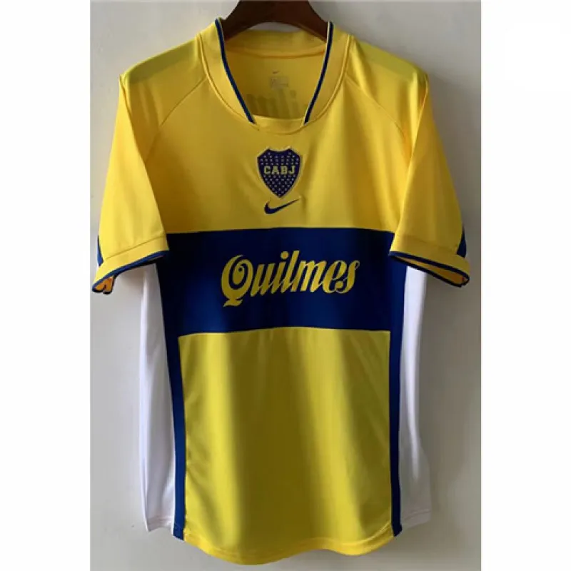 Boca Juniors 2001 Retro Away Jersey - Yellow