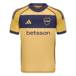 Boca Juniors Kids' 2025/26 Away Jersey - Yellow