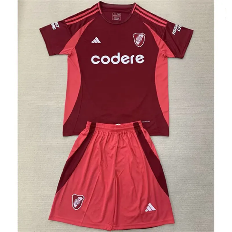 Maillot d'extérieur pour enfants de River Plate 2024/25 - Rouge