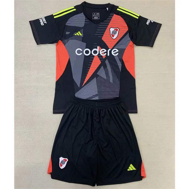Maglia del portiere per bambini di River Plate 2024/25 - Nera