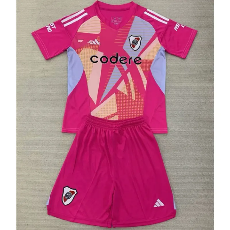 Maglia del portiere per bambini di River Plate 2024/25 - Rosa