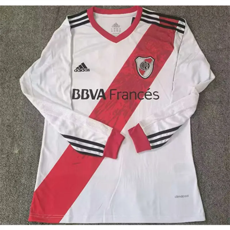 River Plate 2013/14 Home Retro Long Sleeve Jersey - White