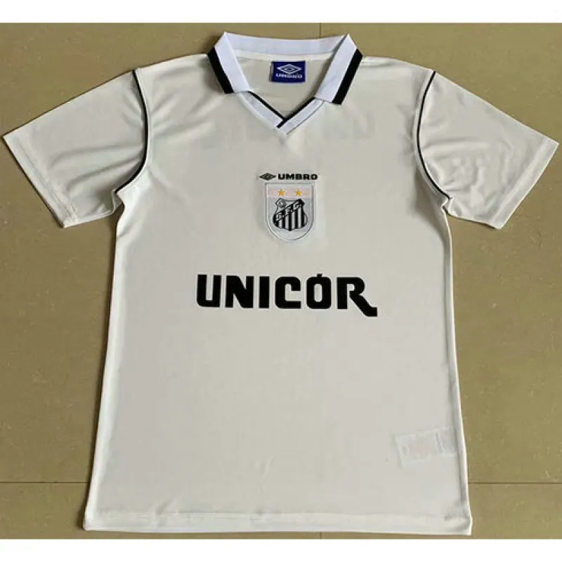 Maillot principal retro de Santos 1999 - Blanc