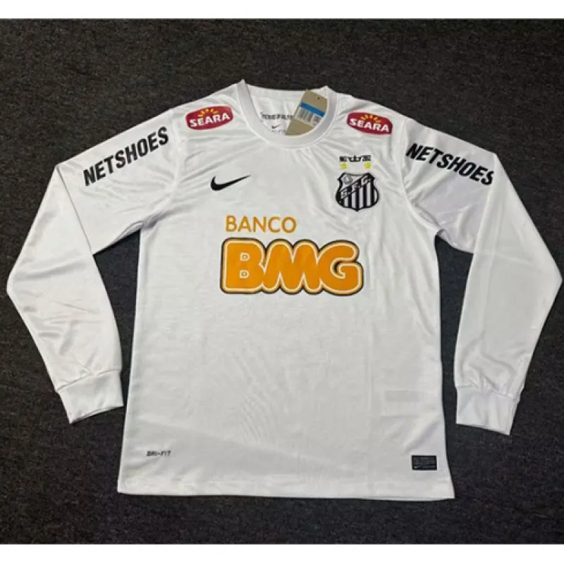 Maillot principal retro de Santos 2011/12 à manches longues - Blanc