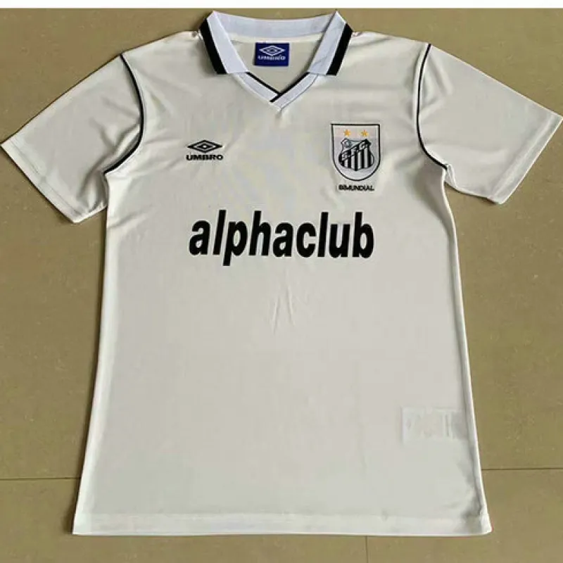 Santos 2001 Retro Home Jersey - White