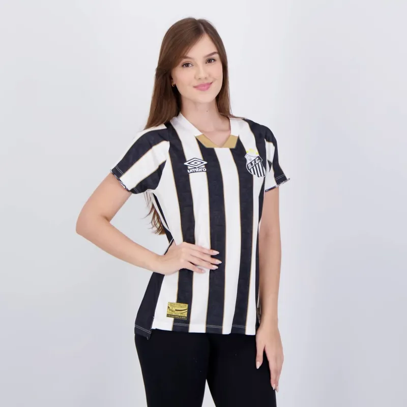 Santos 2024/25 Away Women's Jersey - Black