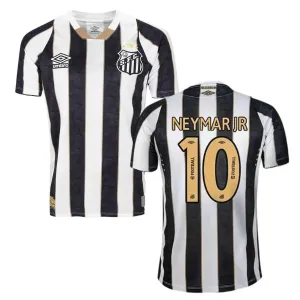 Maglia di trasferta per bambini di Santos 2024/25 di Neymar - Nera