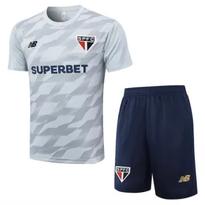 São Paulo 2024/25 Training Shirt + Shorts - Light Gray