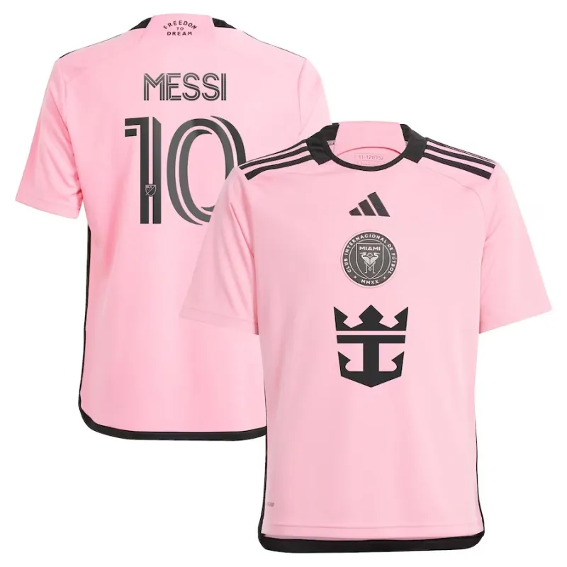 Lionel Messi's Inter Miami 2024/25 Home Children's Jersey - Pink