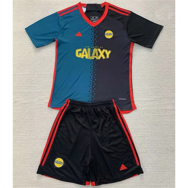 Los Angeles Galaxy 2024/25 Third Kids' Jersey - Black and Green
