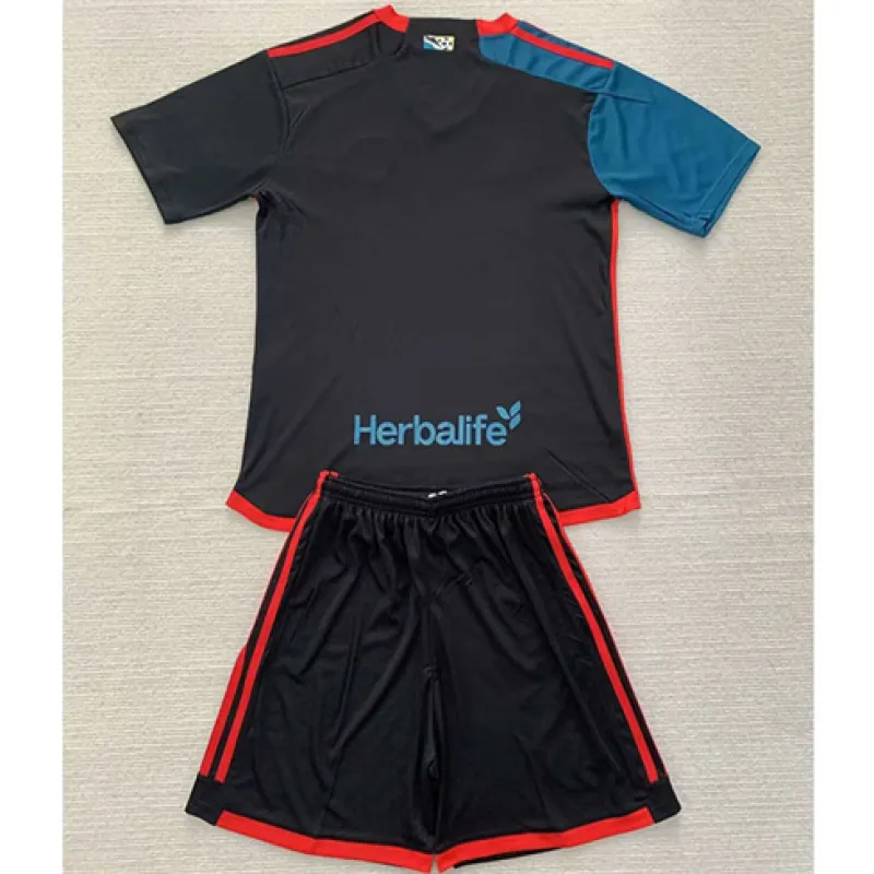 Los Angeles Galaxy 2024/25 Third Kids' Jersey - Black and Green