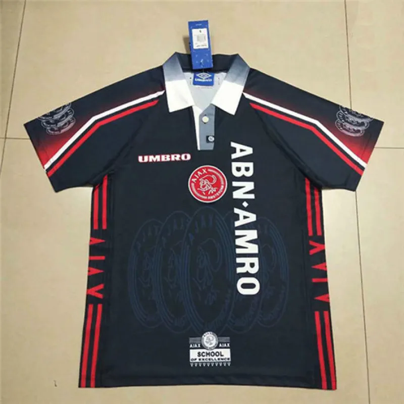 Ajax 1998 Classic Retro Jersey - Black