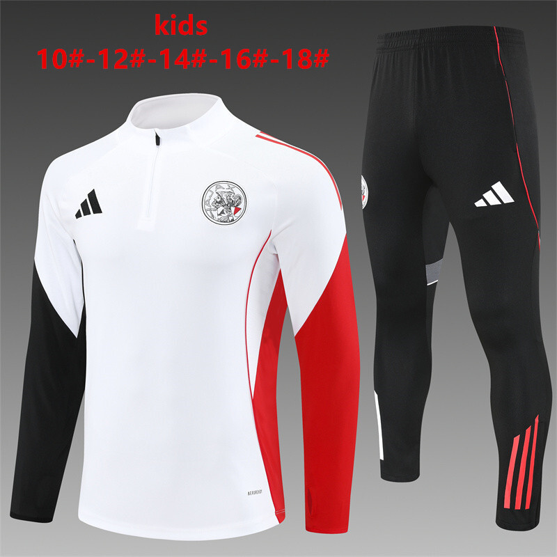 Ajax 2025/26 Set Sportivo Bambino Bianco