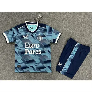 Feyenoord 2023/24 Away Kids' Kit - Blue
