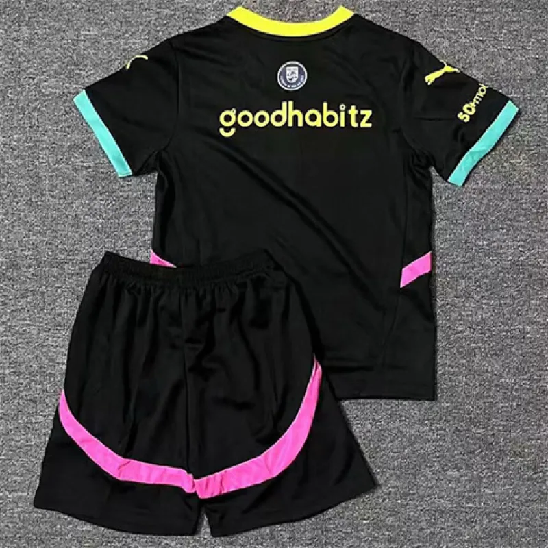PSV Eindhoven 2024/25 Away Kids' Jersey - Black